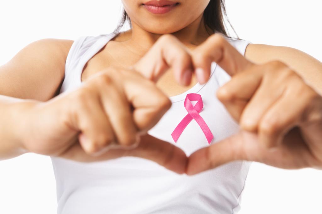 Roze lintje met borstkanker