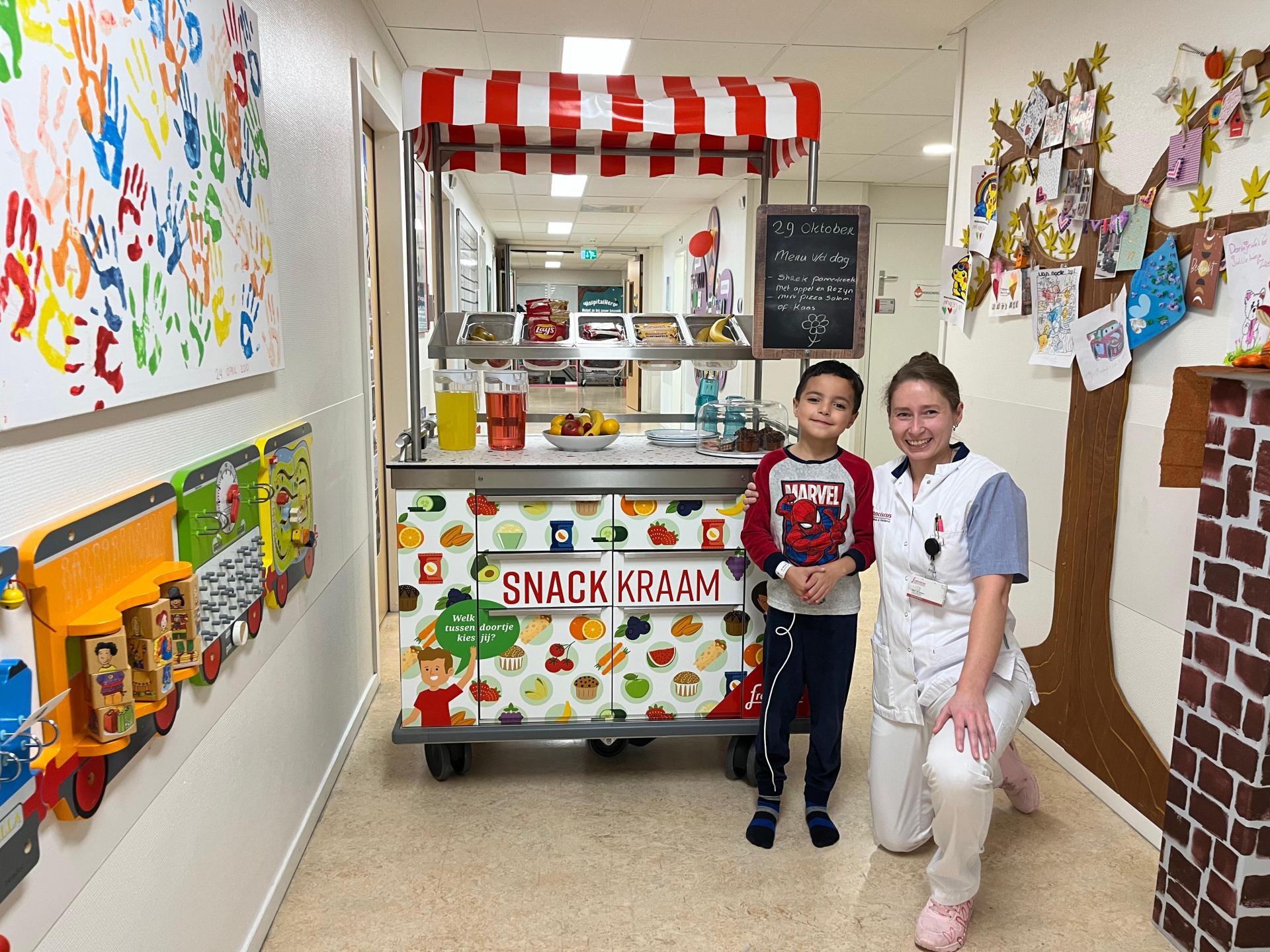 Lancering gezonde snackkraam Kinderafdeling